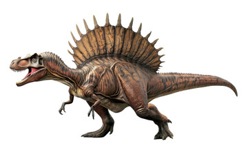 Fototapeta premium Spinosaurus dinosaur illustration, isolated on white background.