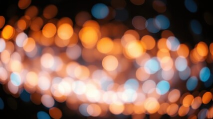 Fototapeta premium Abstract Bokeh Background with Orange and Blue Lights, a Soft and Dreamy Texture for Design Projects