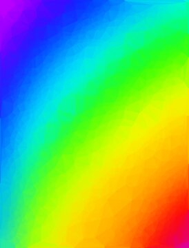 Rainbow with mossaic texture 
