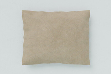 Blank Pillowcase Mockup Square, 3d Rendering isolated on white v8