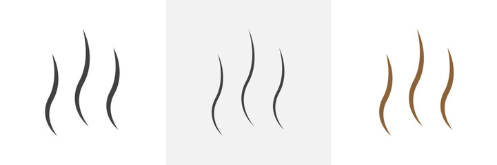 Evaporation icon collection in black and white and colored style