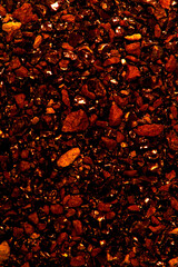 Martian red rocks, the surface of Mars. taken in close-up