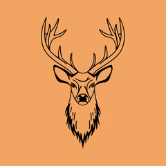 Deer Head VEctor illustration