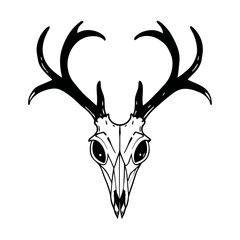 Deer Skull Vector Deer Skull silhouette 