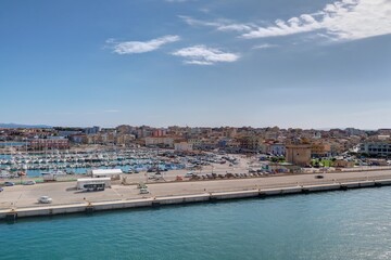 Vue de Porto Torres en Sardaigne en Italie