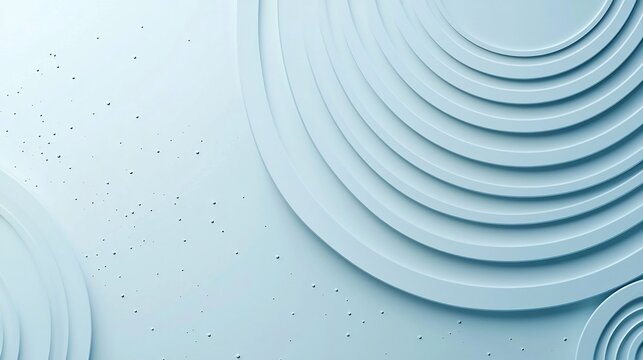 Captivating minimalist abstract background with concentric circle designs in shades of light blue  Elegant and tech inspired design with open space for text overlay  Simple clean - Powered by Adobe