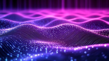 Futuristic and Sleek Techno Inspired Minimalist Background with Glowing Vibrant Circuit Patterns and Geometric Shapes in Blue and Purple Tones Designed for Digital Visuals Tech Presentations