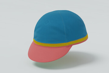 Snapback multicolor cycling caps isolated image option 4