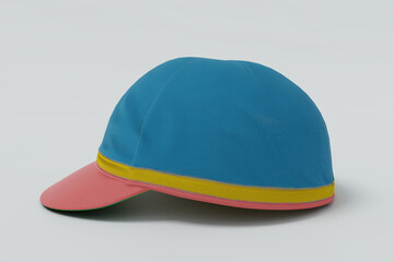 Snapback multicolor cycling caps isolated image option 2