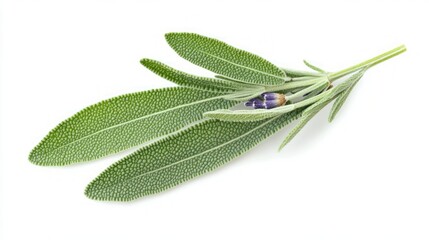Fototapeta premium Fresh Sage Leaves, Close-up View