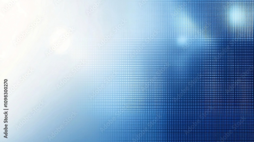 Poster serene and sophisticated pixelated blue technology background with a clean minimal design and open a