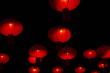 Obraz premium Decorative chinese style lamp on Chinese New Year festival 