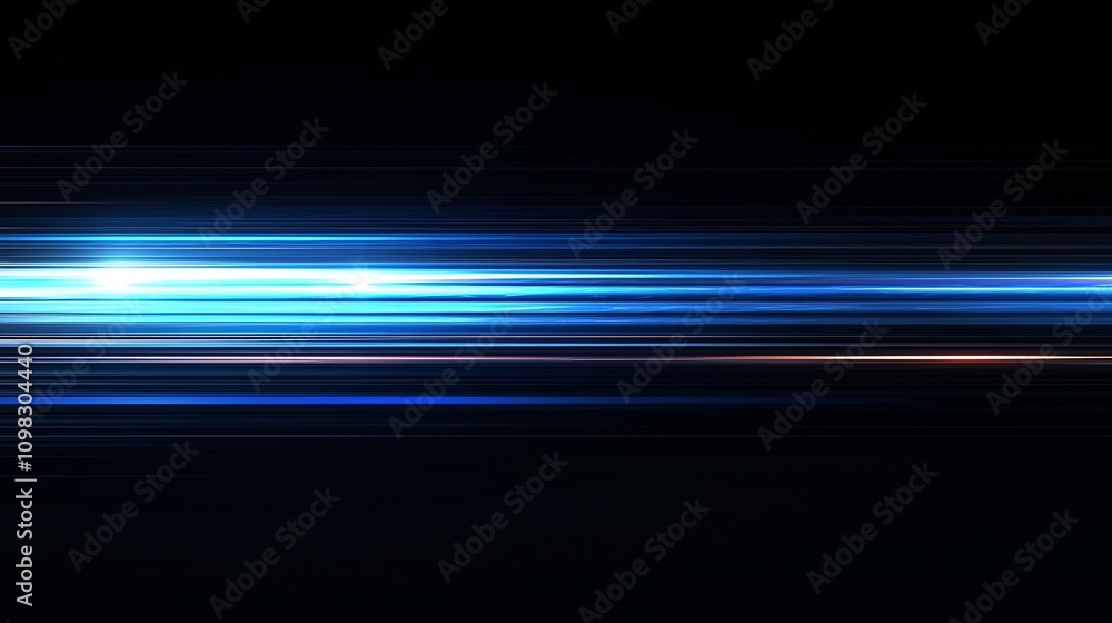 Poster stunning abstract background with sweeping blue light lines across a dark clean and futuristic digit