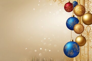 christmas greeting card,red christmas ball with  ribbon,Christma decoration transparent background,