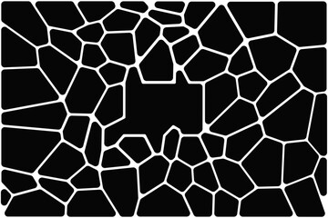 Voronoi,Geometric pattern background forming stone foundation array.