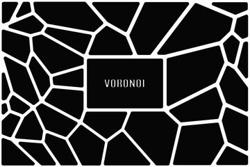 Voronoi,Geometric pattern background forming stone foundation array.