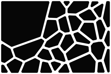 Voronoi,Geometric pattern background forming stone foundation array.