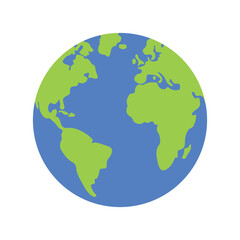 Fototapeta premium Vector isolated earth globe illustration. 