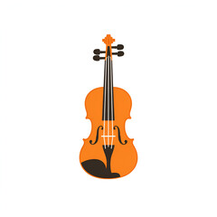 Fototapeta premium Violin artwork music culture flat vector graphic creative design illustrative perspective art concept for home decor