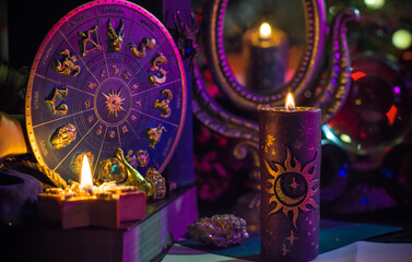 Rite on Christmas, wicca or pagan energy magic. Christmas eve prediction. Attracting love, money...