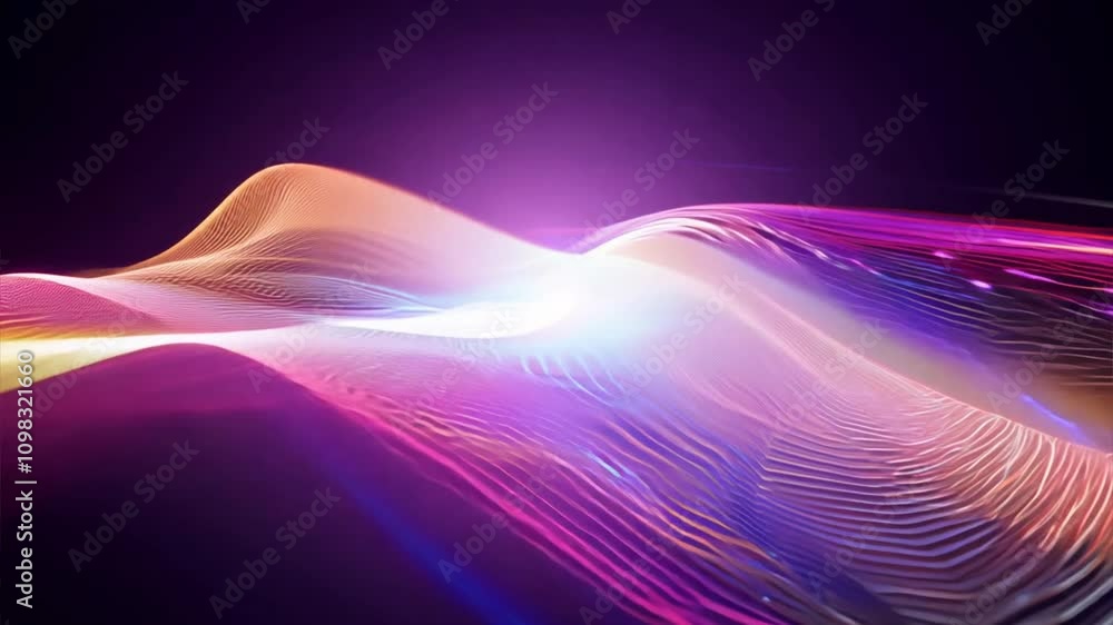 Canvas Prints abstract flow: a mesmerizing abstract design with vibrant colors and flowing lines, creating a sense