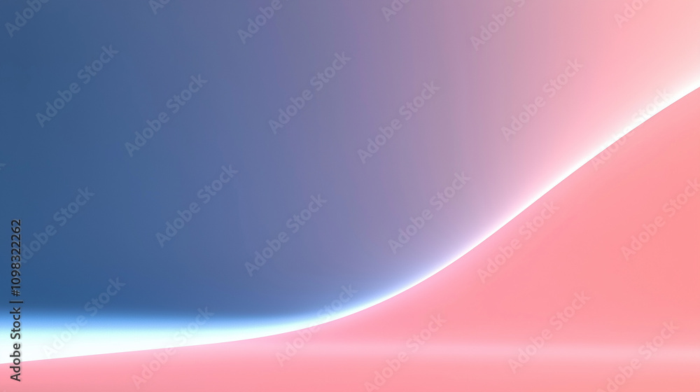 Poster abstract pink and blue gradient background with soft light effect