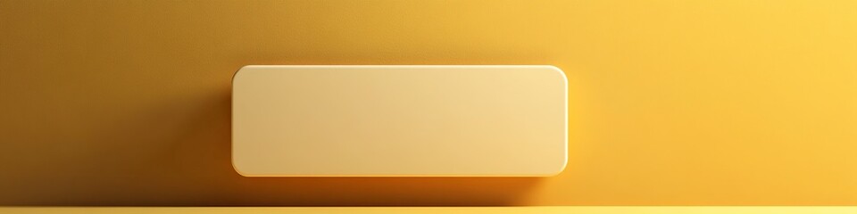 Obraz premium A Light Yellow Rectangle on a Yellow Background , Clean Graphic Header and Banner Design