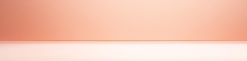 Fototapeta premium A Simple Peach and White Background with a Soft Gradient . Light and Fresh Graphic Design