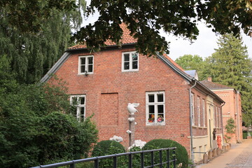 Blick in die Altstadt von Barmstedt in Schleswig-Holstein