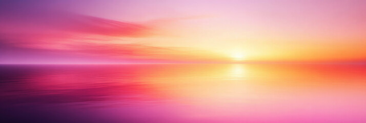 A soft gradient of pink, orange, and purple fades gently, evoking a serene sunset ambiance. The calming hues create a peaceful, glowing, and twilight-inspired atmosphere, banner