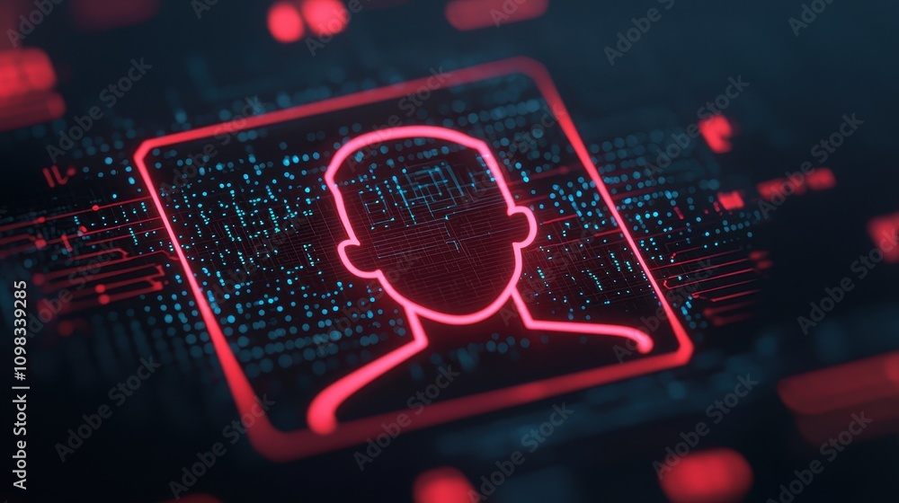 Poster a digital representation of a person