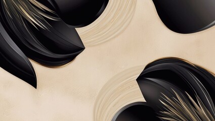 Elegant luxury beige and black background texture