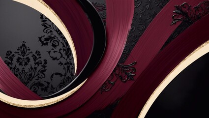 Elegant luxury burgundy, beige and black background texture