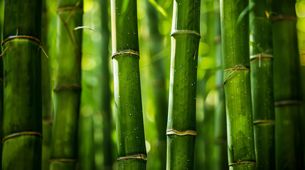 Fototapeta premium Bamboo forest with a natural background.