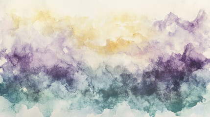 Fototapeta premium Plain watercolor background of large washes in neutral colors for graphic design or wallpaper.