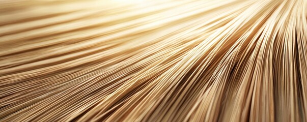 Obraz premium A hyper-detailed shot of a violin bow gliding over strings, the fine horsehair and vibrations vividly rendered in warm light