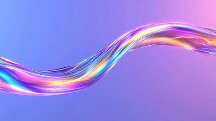 Glowing Neon Wave Pattern for Vibrant Backgrounds and Designs