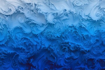 Obraz premium blue background with swirling patterns and brush strokes