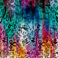 Fototapeta premium Abstract brush effects, graffiti, hand writing.