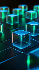 Obraz premium Technology sense future data network