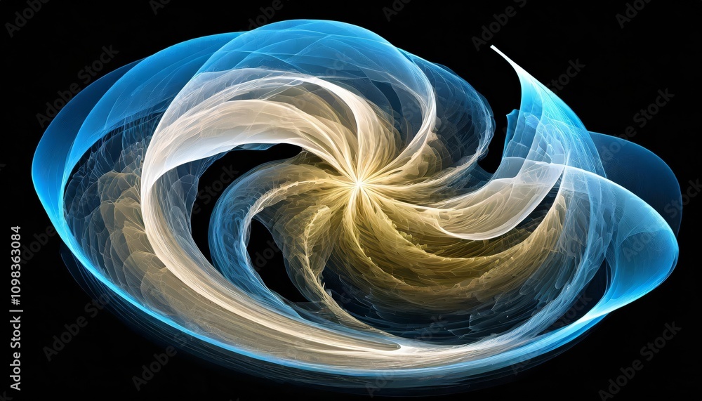 Poster mesmerizing harmonious patterns swirling in intricate abstract forms, vividly detailed and artistica