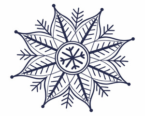 Obraz premium Abstract Floral Ornament: Elegant and Creative Flower Illustrations for Decorative Designs!