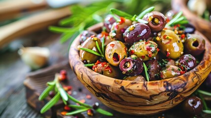 Marinated Olives, Italian Dish, Mediterranean Dish, Italian Cuisine, Mediterranean Cuisine