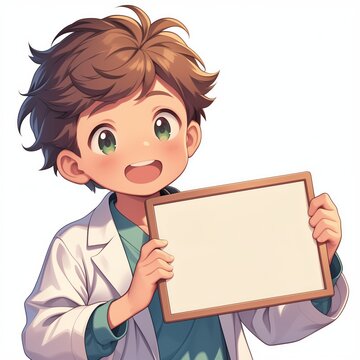 recommend clip art:  illustration of a doctor with a quote speech bubble , created as a generative artwork using AI.