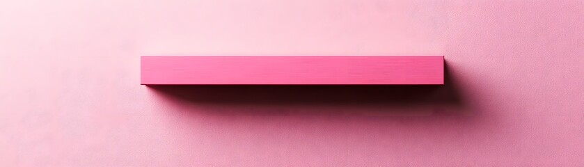 Obraz premium Pink rectangular block on a pink textured background