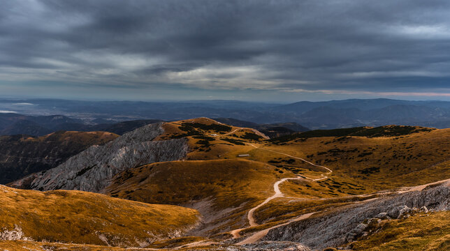 trail in the mountains
