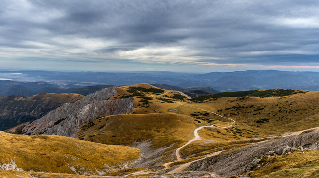 trail in the mountains