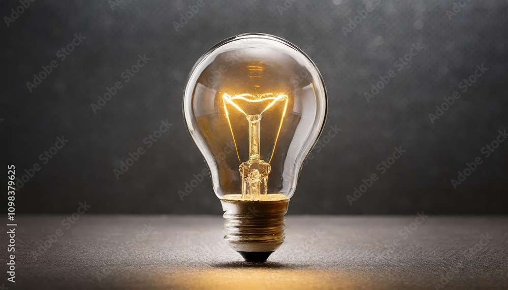 Poster high-quality image of a lightbulb isolated on a transparent background, ideal for design projects, p