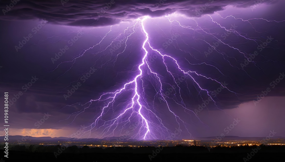 Poster high-quality isolated lightning bolt on transparent background image â€“ perfect for visual effects,