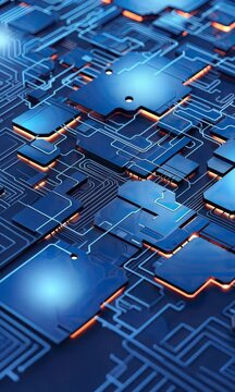 Data chip central processing unit close-up